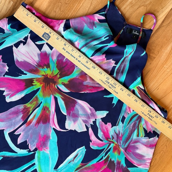 Lulus Here and Luau Navy Multi Floral Print Swing Dress - Picture 6 of 7